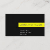 Grande police, facile de lire le carte de visite (Dos)