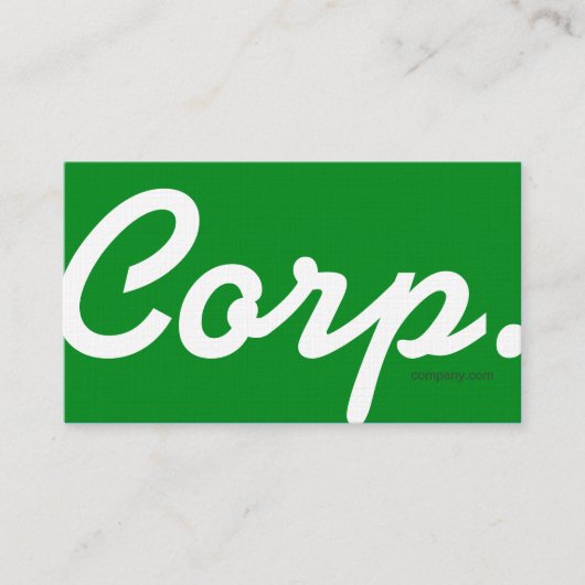 Grande police, facile de lire le carte de visite (Devant)