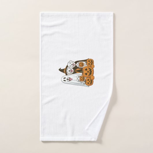 Grande Pyrenees Chien Fantôme Sorcière Halloween C (Serviette à main)