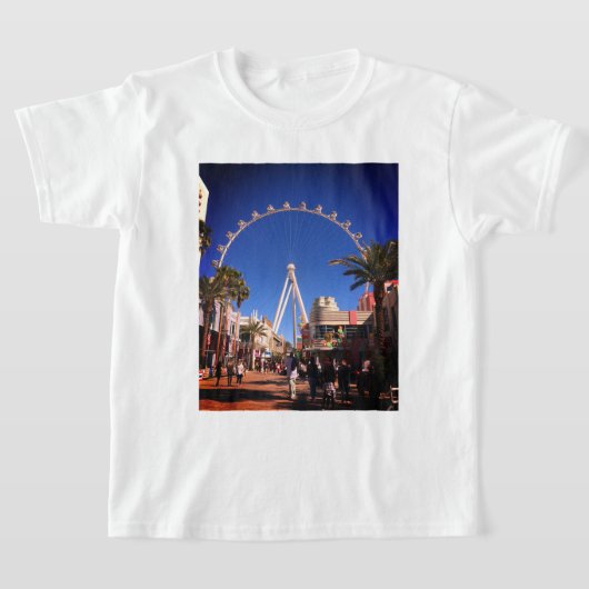 Grande Roue à rouleaux Ferris Las Vegas T-shirt #1 (Poser)