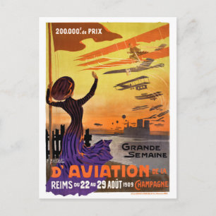 Grande semaine d'aviation de la Champagne Briefkaart