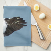 Grande serviette de cuisine Pelican blanc (Quart Plié)