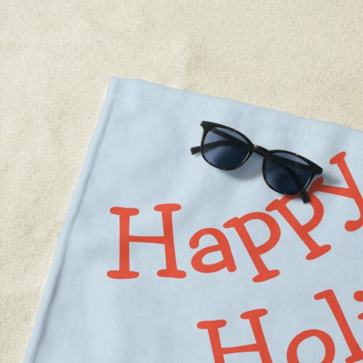 Grande serviette de plage (En situation)