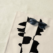 Grande Serviette de Plage & Bain - Dual Face (En situation)