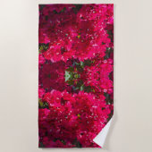 Grande serviette de plage de Bougainvillea (Devant)