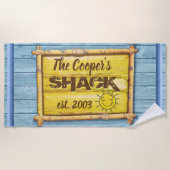 Grande serviette de plage Driftwood Beach (Devant)