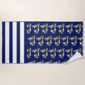 Grande serviette de plage pour plaisancier (Devant)