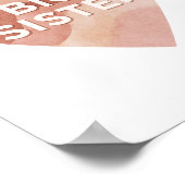 Grande sœur Art mural imprimé abstrait cœur (Coin)