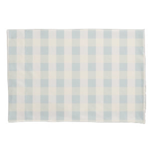 Grande taie d'oreiller crème beige sage de norme