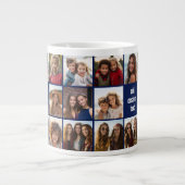 Grande Tasse 11 Photo Collage Marine Bleu - répétition des deux (Devant)