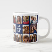 Grande Tasse 11 Photo Collage Marine Bleu - répétition des deux (Droite)