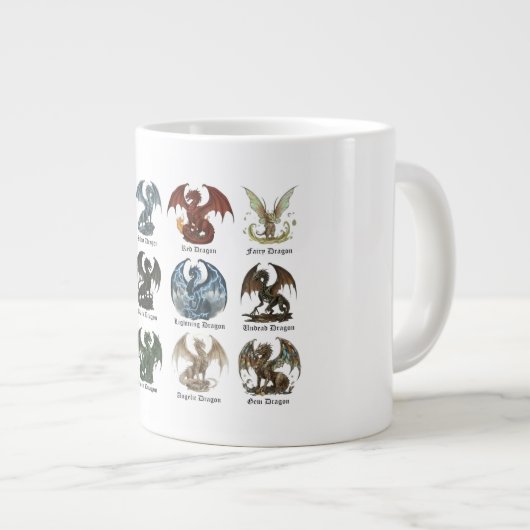 Grande Tasse 12 Dragons (Devant droit)