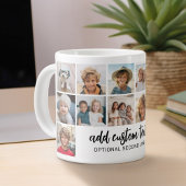 Grande Tasse 14 Grille de collage photo - 2 Zones de texte - no