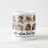 Grande Tasse 14 Grille de collage photo - 2 Zones de texte - no (Devant)