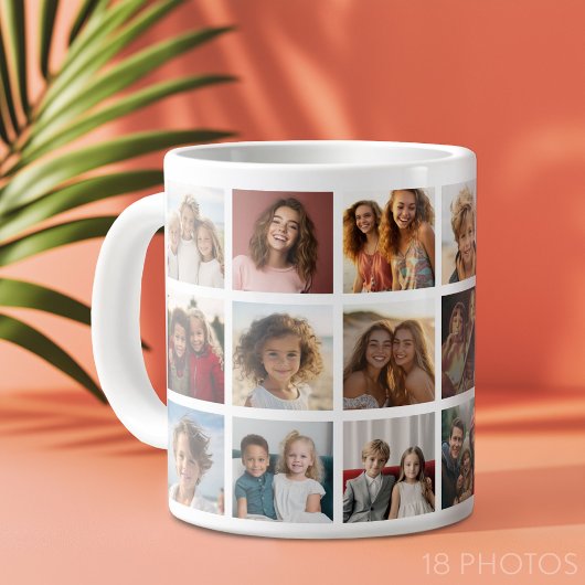 Grande Tasse 18 Grille de collage de photos - Galerie de famill