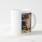 Grande Tasse 1950 Funny Retro Femme de ménage avec Sass (Devant droit)