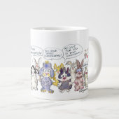 Grande Tasse 19 lapins lapins de lapin de caricatures jumbo (Devant droit)