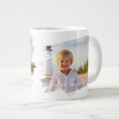 Grande Tasse 1 Photo et Texte Complets - Brushstroke Horizontal (Devant droit)