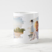 Grande Tasse 1 Photo et Texte Complets - Brushstroke Horizontal (Devant)
