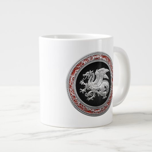 Grande Tasse [200] Dragon islandais, Landvæ ttir [Argent] (Devant droit)