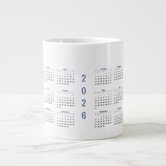 Grande Tasse 2026 Monthly Calendar  (Devant)