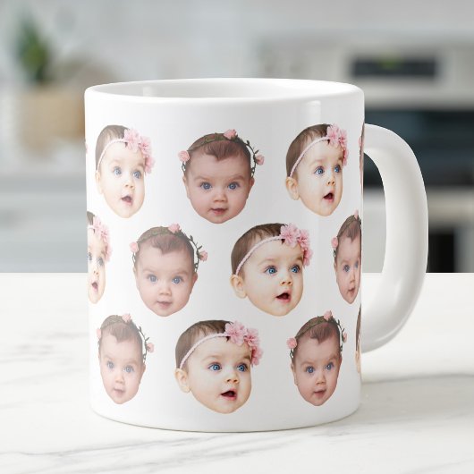 Grande Tasse 20 Oz Jumbo Baby Face 2 Photos Spécialité