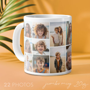Grande Tasse 22 Collage de photos - Grille minimale avec du bla