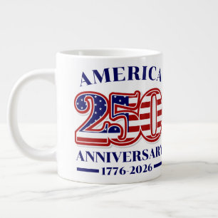 Grande Tasse 250e anniversaire USA patriotique 1776–2026