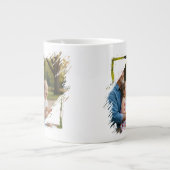 Grande Tasse 2 Photo Scribble Frame Template Personalized (Devant)