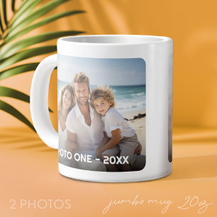 Grande Tasse 2 Photos - Design Minimaliste Tendance avec Année