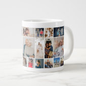 Grande Tasse 30 Photo collage modèle personnalisé (Devant droit)