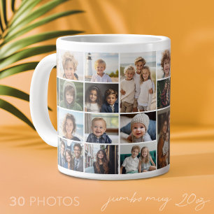 Grande Tasse 30 photos en collage - grille de petites images
