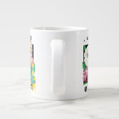 Grande Tasse 3 Fleurs différentes d'art d'étiquette d'illustrat (Dos)