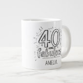 Grande Tasse 40 and Fabulous Doodle Happy Birthday (Devant droit)