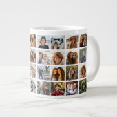 Grande Tasse 40 Collage de photos - 4 rangées 10 colonnes - Bla (Devant droit)