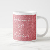 Grande Tasse 40 Et Fabuleux Rose Anniversaire rose Parties scin (Droite)