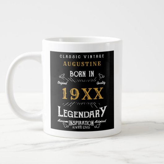 Grande Tasse 40e anniversaire personnalisé (Gauche)