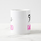 Grande Tasse 50 et FABULEUX ! Typographie rétro 50e anniversair (Devant)