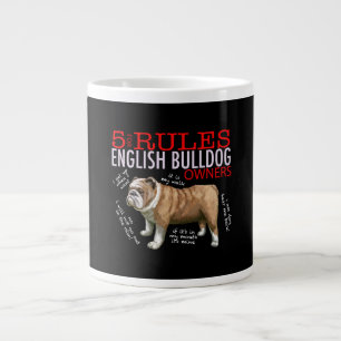 Grande Tasse 5 Règles pour les propriétaires de bulldog anglais