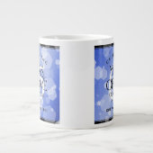 Grande Tasse 65e anniversaire de l'élégant Mariage Blue Sapphir (Devant)