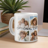 Grande Tasse 6 Collage de photos Texte facultatif — CAN Edit Co