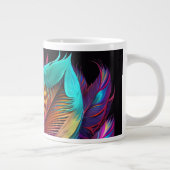 Grande Tasse 70s 60s Psychedelic Feathers  (Droite)