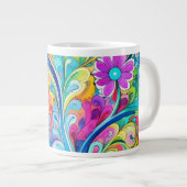 Grande Tasse 70s 60s Psychedelic Hippy Retro Hip (Devant droit)