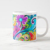 Grande Tasse 70s 60s Psychedelic Hippy Retro Hip (Droite)