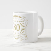 Grande Tasse 80e anniversaire Gag cadeau (Devant droit)