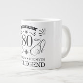Grande Tasse 80e anniversaire pour les femmes (Devant droit)
