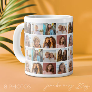 Grande Tasse 8 motifs de collage de photos - Grille de motifs -