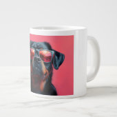 Grande Tasse A cool rottweiler with sunglasses (Devant droit)