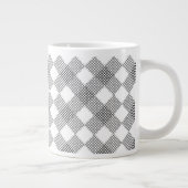 Grande Tasse à damiers patchs motif noir et blanc (Droite)