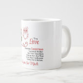 Grande Tasse À mon amour Un Noël de plus ensemble (Devant droit)